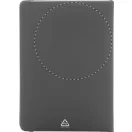 Agenda A5, Dictando, 2401E17791, Everestus, 145x210x16 mm, Piele ecologica, Hartie, Gri