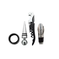   Set accesorii vin, 2401E17110, Everestus, 155x226x26 mm, Otel, Hartie, Natur