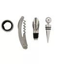 Set accesorii vin, 2401E16986, Everestus, 99x289x34 mm, Otel, Bambus, Natur