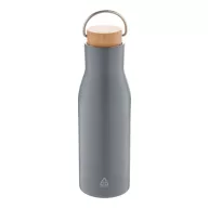   Termos 500 ml, 2401E17809, Everestus, ø70x224 mm, Otel, Bambus, Gri inchis