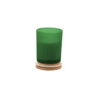   Lumanare parfumata brad, 2401E17010, Everestus, ø70x90 mm, Ceara, Sticla, Verde