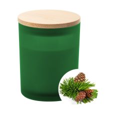   Lumanare parfumata, brad, 2402E18610, Everestus, ø80x95 mm, Ceara, Sticla, Verde
