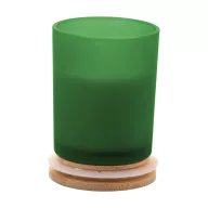   Lumanare parfumata, brad, 2402E18610, Everestus, ø80x95 mm, Ceara, Sticla, Verde