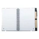 Agenda cu pix inclus, A6, Dictando, 2402E18331, Everestus, 130x145x11 mm, Hartie, Negru