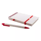 Agenda cu pix inclus, A6, Dictando, 2410E24442, Everestus, 91 x 150 x 11 mm, Carton, Rosu