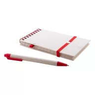   Agenda cu pix inclus, A6, Dictando, 2410E24442, Everestus, 91 x 150 x 11 mm, Carton, Rosu