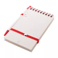   Agenda cu pix inclus, A6, Dictando, 2410E24442, Everestus, 91 x 150 x 11 mm, Carton, Rosu