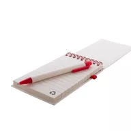   Agenda cu pix inclus, A6, Dictando, 2410E24442, Everestus, 91 x 150 x 11 mm, Carton, Rosu