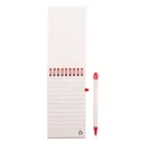 Agenda cu pix inclus, A6, Dictando, 2410E24442, Everestus, 91 x 150 x 11 mm, Carton, Rosu