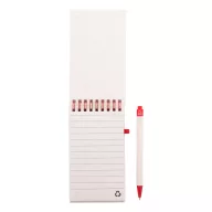   Agenda cu pix inclus, A6, Dictando, 2410E24442, Everestus, 91 x 150 x 11 mm, Carton, Rosu