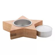  Lumanare de Craciun, 2410E22177, Everestus, 95 x 95 x 20 mm, Bambus, Natur