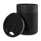Cana de voiaj, Everestus, 2610E18515, 350 ml, Ø83x113 mm, Polipropilena, Negru