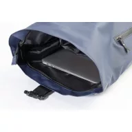   Rucsac laptop 15 inch, rezistent la apa, Everestus, 2601E14931, 380x400x110 mm, Poliuretan, Albastru inchis