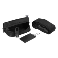   Set de calatorie 3 piese, Everestus, 2601E15288, 135x70x55 mm, Poliester, Negru