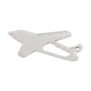Unealta multifunctionala in forma de avion, Everestus, 2601E14797, 69x43x2 mm, Otel, Argintiu
