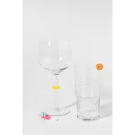   Set 12 identificatoare pentru pahare, Everestus, 2601E14945, 56x40x20 mm, Silicon, Polipropilena, Alb