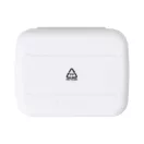 Set 12 identificatoare pentru pahare, Everestus, 2601E14945, 56x40x20 mm, Silicon, Polipropilena, Alb