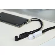   Suport lanyard pentru telefon, Everestus, 2601E14944, 58x310x15 mm, Poliester, ABS, Alb