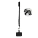 Suport lanyard pentru telefon, Everestus, 2601E14943, 58x310x15 mm, Poliester, ABS, Negru
