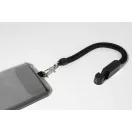 Suport lanyard pentru telefon, Everestus, 2601E14943, 58x310x15 mm, Poliester, ABS, Negru