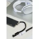 Suport lanyard pentru telefon, Everestus, 2601E14943, 58x310x15 mm, Poliester, ABS, Negru