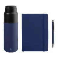   Set cadou 3 piese, Everestus, 2610E18653, A5, Dictando, 254x85x278 mm, Hartie, Poliuretan, Albastru