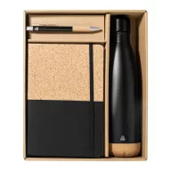   Set cadou 3 piese, Everestus, 2610E18757, A5, Dictando, 245x80x290 mm, Hartie, Poliuretan, Negru