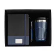   Set cadou 3 piese, Everestus, 2610E18775, A5, Dictando, 292x96x240 mm, Hartie, Poliuretan, Albastru Dark