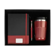   Set cadou 3 piese, Everestus, 2610E18774, A5, Dictando, 292x96x240 mm, Hartie, Poliuretan, Rosu Burgundy