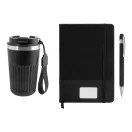 Set cadou 3 piese, Everestus, 2610E18773, A5, Dictando, 292x96x240 mm, Hartie, Poliuretan, Negru