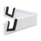 Suport de telefon pentru birou, Everestus, 2610E18784, 88x30x8 mm, Plastic, Alb