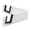 Suport de telefon pentru birou, Everestus, 2610E18784, 88x30x8 mm, Plastic, Alb