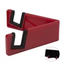 Suport de telefon pentru birou, Everestus, 2610E18783, 88x30x80 mm, Plastic, Rosu
