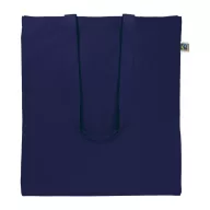   Sacosa de cumparaturi, Everestus, 2610E18997, 380x420 mm, Bumbac, Albastru Dark