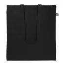 Sacosa de cumparaturi, Everestus, 2610E18995, 380x420 mm, Bumbac, Negru