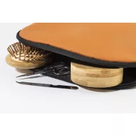   Geanta cosmetice cu fermoar, Everestus, 2610E19126, 240x190x10 mm, Poliuretan, Portocaliu