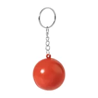   Breloc cu minge antistres, Everestus, 2610E18141, Ø40 mm, Poliuretan, Metal, Rosu