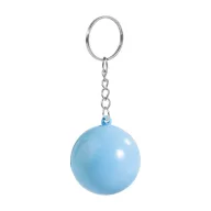   Breloc cu minge antistres, Everestus, 2610E18138, Ø40 mm, Poliuretan, Metal, Albastru Light