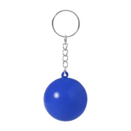   Breloc cu minge antistres, Everestus, 2610E18136, Ø40 mm, Poliuretan, Metal, Albastru