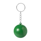 Breloc cu minge antistres, Everestus, 2610E18137, Ø40 mm, Poliuretan, Metal, Verde