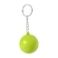 Breloc cu minge antistres, Everestus, 2610E18139, Ø40 mm, Poliuretan, Metal, Verde Lime
