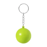   Breloc cu minge antistres, Everestus, 2610E18139, Ø40 mm, Poliuretan, Metal, Verde Lime