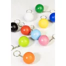 Breloc cu minge antistres, Everestus, 2610E18139, Ø40 mm, Poliuretan, Metal, Verde Lime