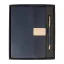 Agenda cu pix, Everestus, 2610E18713, A5, Dictando, 178x225x25 mm, Hartie, Poliuretan, Albastru