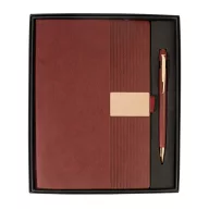   Agenda cu pix, Everestus, 2610E18714, A5, Dictando, 178x225x25 mm, Hartie, Poliuretan, Rosu Burgundy