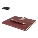 Agenda cu pix, Everestus, 2610E18714, A5, Dictando, 178x225x25 mm, Hartie, Poliuretan, Rosu Burgundy