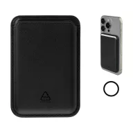   Portcard magnetic pentru telefon, Everestus, 2610E18200, 95x65x7 mm, Poliuretan, Negru