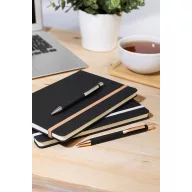   Agenda cu pix, Everestus, 2610E18648, A5, Dictando, 178x225x25 mm, Hartie, Poliuretan, Roz
