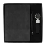   Set cadou 3 piese, Everestus, 2610E18673, A5, Dictando, 220x220x23 mm, Hartie, Poliuretan, Negru