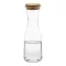 Carafa Everestus, 2610E17960, 1000 ml, Ø95x285 mm, Sticla, Pluta, Transparent